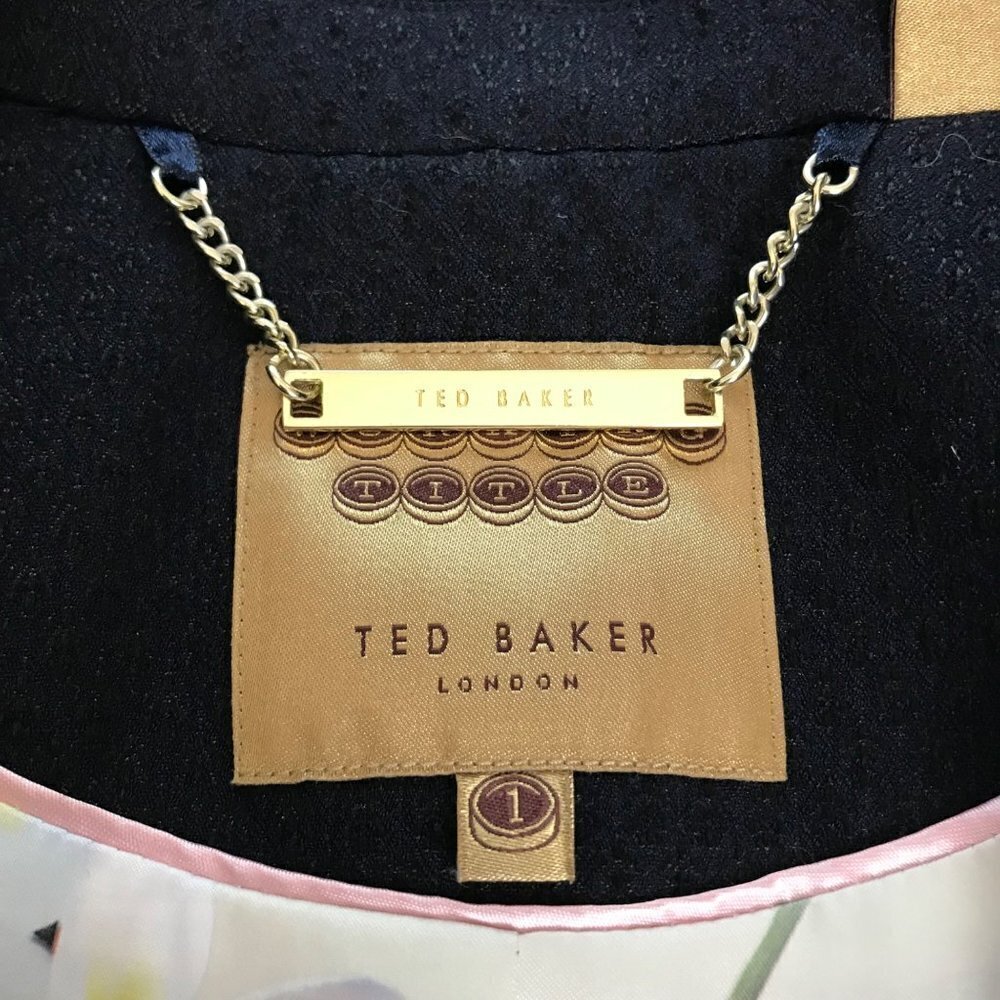 Ted Baker Black Reiko Blazer  Size 1 (US 4) - Picture 7 of 11